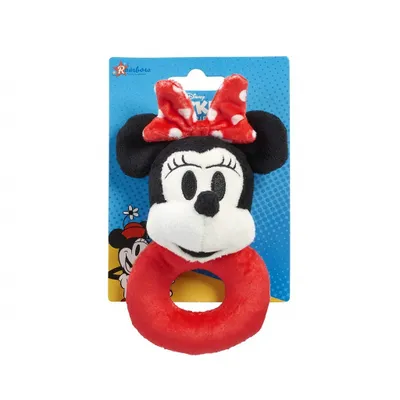 Zdjęcie produktu dla Tęczowa pluszowa grzechotka Myszka Minnie