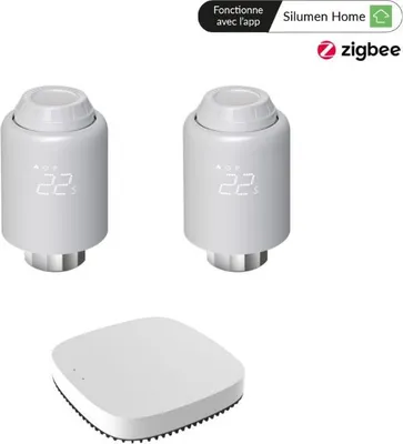 Produktbild von Universell einsetzbares Thermostatkopf-Set + ZigBee Gateway