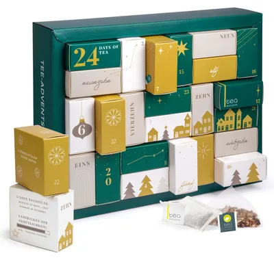 Produktbild von Erlebnis Tee Adventskalender 2026, Tee in Pyramidenbeutel