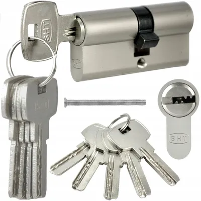 Produktbild von Handmet Türzylinder 30/35 mm Nickel mit 5 Schlüsseln