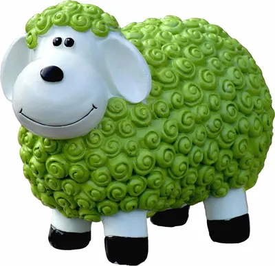 Produktbild von Schaf Grün Gartenfigur 23 cm hoch Deko Figur