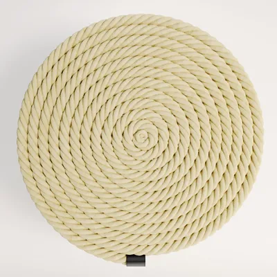 Makramee-Kordel 15 m x 10 mm, Naturkattun, beige