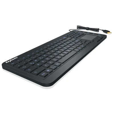 Produktbild von KeySonic KSK-6231INEL, Volle Größe (100%), Kabelgebunden, USB, QWERTZ, Schwarz