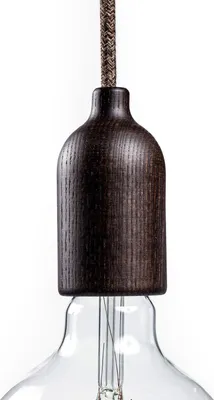 Immagine prodotto di Creative-Cables Kit portalampada E27 in Legno con serracavo Nascosto - Effetto WengÚ