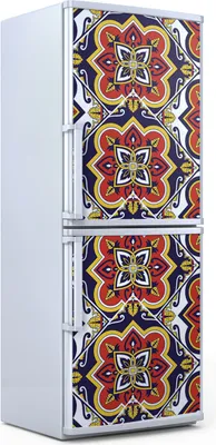 Produktbild von Kühlschrankdekoration 70x180 cm Aufkleber auf dem Kühlschrank - Portugiesische Fliese