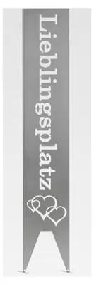 Produktbild von Garten Deko Schild Lieblingsplatz 115cm Hoch, Gartenstecker, Gartenschild, Gartendekoration