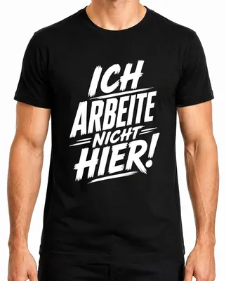 Obrázek produktu pro Tričko s nápisem "Nejsem tu, abych se bavil", pánské, černé, velikost L. (Humorné, sarkastické)