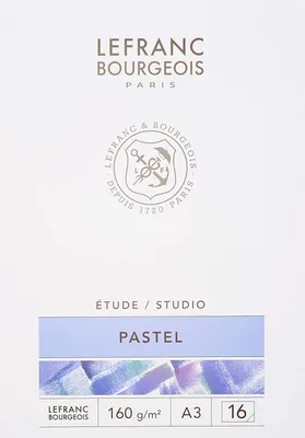 Productafbeelding van Lefranc Bourgeois 301338, pastelblok, 16 vellen, A3, gelijmd, 160 g/m²