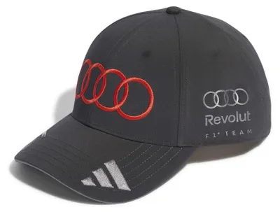 Produktbild von Original Audi Formel 1 Fan Cap Bortoleto schwarz - grau Gr. L