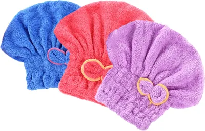 Produktbild von Haartrockentuch, 3er-Pack, schnell trocknendes Mikrofaser-Haartuch, super saugfähiges Haartuch,Haarturban ,Kopfhandtuch ,Turban