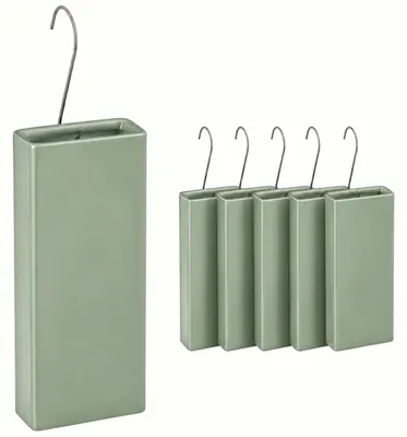 Imagen del producto de Relaxdays, humidificador para radiador, juego de 6 unidades, evaporador de agua para radiadores, para colgar, cerámica, humidificador de ambiente, color salvia, Imagen generada por IA