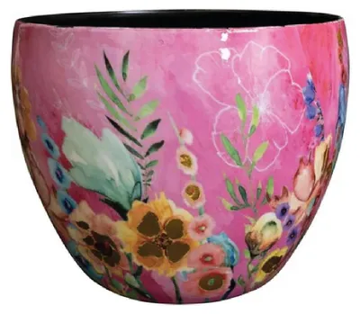 Produktbild von TS Collection - Blumentopf Fiesta fuchsia - 21x16