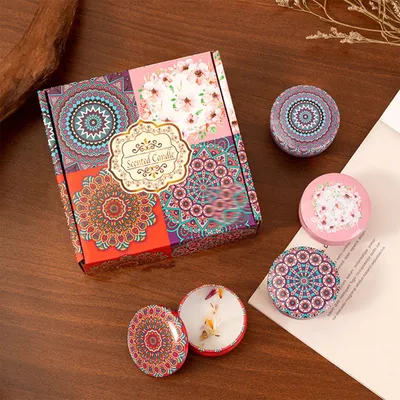 4er-Set Duftkerzen, Sojakerzen, 6,5 ml, Geschenkset