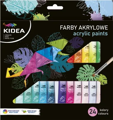 Zdjęcie produktu dla Derform Farby akrylowe Kidea 24 kolory