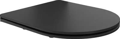 Produktbild von Mexen Slim, duroplastischer, schwarz matter Toilettensitz mit Absenkautomatik - 39224085