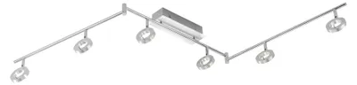 Immagine prodotto di Paul Neuhaus 6787-96 Sileda Faretto da soffitto a 6 luci in alluminio opaco
