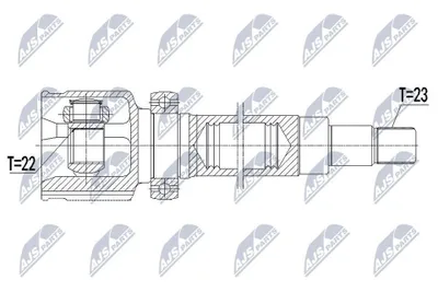 Produktbild von NTY Gelenksatz Antriebswelle Vorne Rechts für FORD FOCUS III Turnier NPW-FR-112