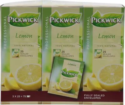 Produktbild von Pickwick Früchtetee Zitrone Fairtrade 75 x 1,5 Gramm