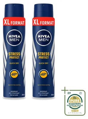 Immagine prodotto di 2 x Deodorante spray NIVEA MEN Stress Protect - 250 ml - Confezione risparmio - 2 pezzi