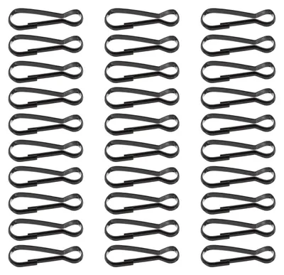Produktbild von ibasenice, 100 Stück Karabinerhaken, Federclips für Outdoor-Aktivitäten, wiederverwendbare Befestigungshaken