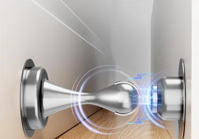 Produktbild von Türstopper 2 Stück, Türstopper aus Edelstahl für die Unterseite der Tür, Wand und Bodenmontage, mit 3M-Klebebändern | Bohren Sie mit Schrauben