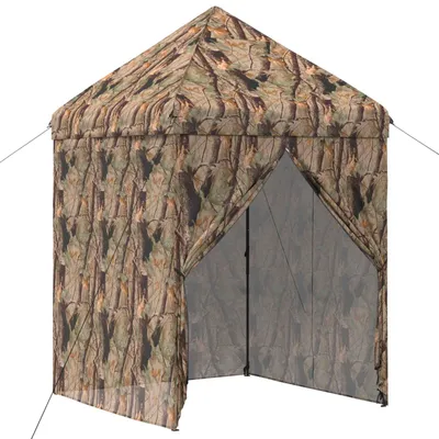 Image de vidaXL, pavillon pop-up avec 4 parois, camouflage forêt