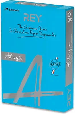 Image de Papier de couleur Rey Adagio saturation intense, 500 feuilles, bleu foncé