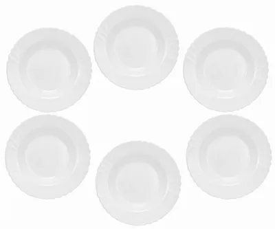 Produktbild von Epewex Tiefe Glas Suppenteller 23 cm rund weiß 6er-Set