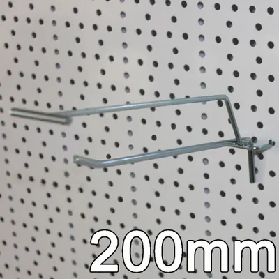 Produktbild von Einfachhaken mit Pendeletikettenhalter L=200mm 50 Stück