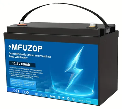 Image de Batterie lithium-ion - Batterie LiFePO4 - Batterie lithium - Remplacement de batterie au plomb - Batterie rechargeable - 12V 100Ah
