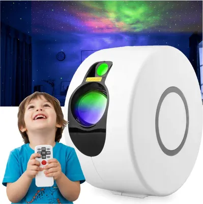 Zdjęcie produktu dla Projektor galaxy aurora gwiaździste niebo lampka nocna z pilotem zdalnego sterowania