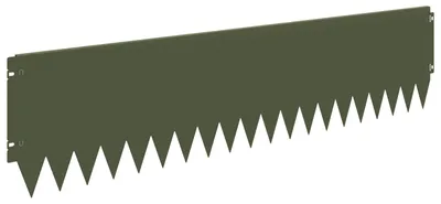 Immagine prodotto di vidaXL Bordura per prato, 20 pezzi, 103 x 25 cm, acciaio, verde oliva