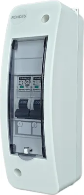 Produktbild von Leitungsschutzschalter, Stromverteiler B16A, B10A 1P 230V. Leistungsschalter, Sicherungskasten, Aufputz Verteiler