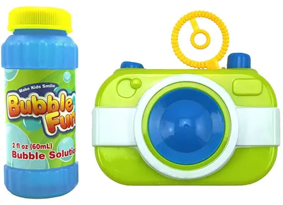 Produktbild von Best Sporting Seifenblasen Kamera I Inkl. 60 ml Flüssigeseife I Farbe Grün I Seifenblasen-Pistole, Seifenblasenmaschine für Kinder I Für Hochzeiten, Kindergeburtstage und Spielspaß