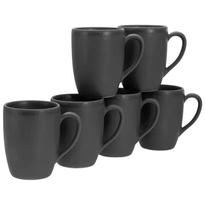 Obrázok produktu pre CreaTable, 17874, Soft Touch Black, 6-dielna sada kávových šálok, kamenina