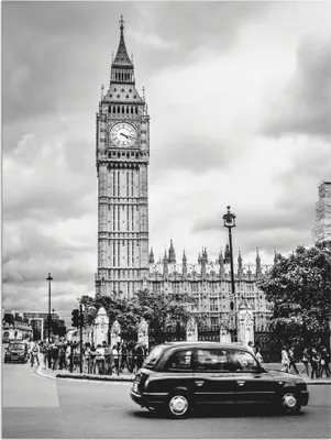 Produktbild von ARTland Wandbild Alu für Innen & Outdoor London Taxi und Big Ben Größe: 30x40 cm
