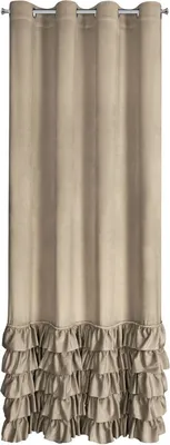Zdjęcie produktu dla Eurofirany 454019, Przezroczysty, Beżowy, Wzór, Poliester, Oczko, 200 g/m²