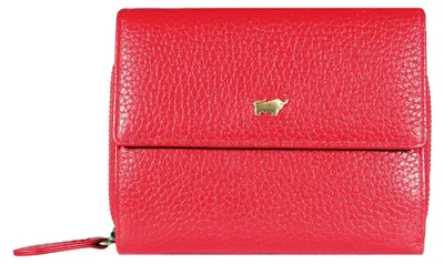 Produktbild von Portemonnaie ASTI Reißverschluss-Geldbörse M 8 Kartenfächer rot Damen - Leder