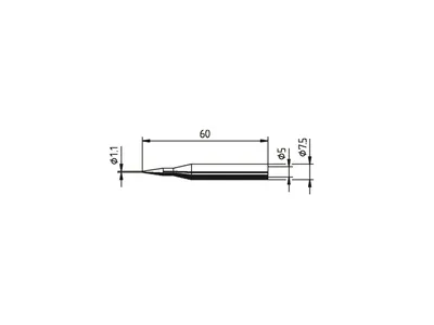 Produktbild von Kurtz Ersa Lötspitze Serie 172 bleistiftspitz - 0172BD/SB