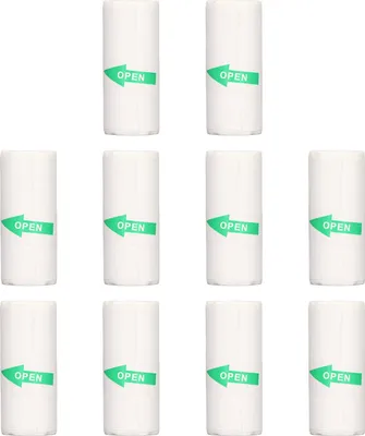 Zdjęcie produktu dla Papier termiczny do drukarek, 10 rolek, przenośny, samoprzylepny, termiczny papier do drukowania etykiet, fałszywych pytań, zdjęć, 57 x 25 mm