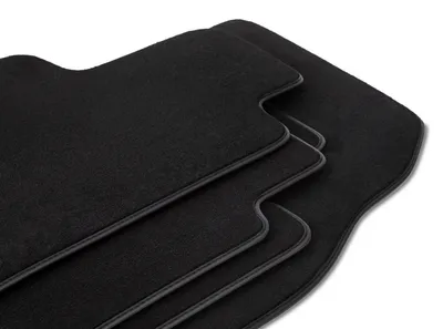Image de Tapis de sol en moquette pour Seat e-Mii 2019- (à hayon) – jeu 4 pièces, noirs, sur mesure – Wielganizator DURBAN