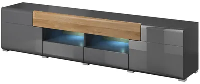 Obrázek produktu pro Komoda RTV DELTO TL40 dub grandson / antracit lesk