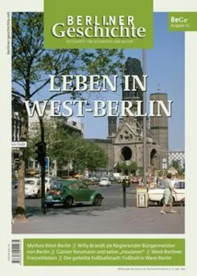 Obrázok produktu pre Berliner Geschichte - Zeitschrift für Geschichte und Kultur