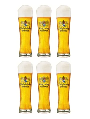Image de Verres à bière König Ludwig, modèle Weizen, 500 ml - lot de 6