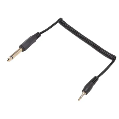 Obrázek produktu pro 6.zvukový kabel z 35 mm na 3,5 mm, stočený kabel z 6,35 mm na 3,5 mm, pozlacený kabel z 6,35 mm na 3,5 mm, stočený kabel z 3,5 mm na 6,35 mm, spirálový kabel z 6,35 mm na 3,5 mm, kabel zvukového adaptéru