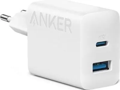 Produktbild von Anker Innovations Anker 312 - Netzteil - 20 Watt - 3 A - PD - 2 Ausgabeanschlussstellen (USB, 24 pin USB-C)