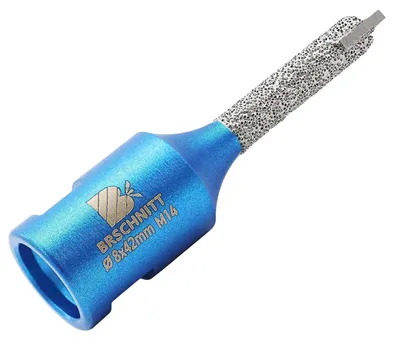 Immagine prodotto di Frese diamantate per intaglio, con punta in metallo duro, 8 x 42 mm, per muratura e calcestruzzo
