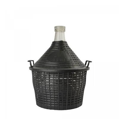 Obrázok produktu pre Demižón, Fermentačný balón 10L - normálne otváranie s košíkom + plastová zátka
