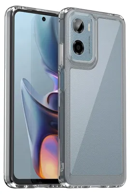 Immagine prodotto di Custodia protettiva ibrida in TPU e acrilico trasparente per Motorola Moto G05 Colorful Series