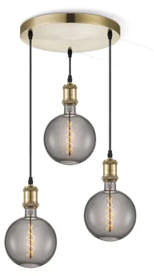 Produktbild von Besselink licht F258610-03,L212003-35, 3 Glühbirne(n), LED, E27, 2200 K, IP20, Bronze